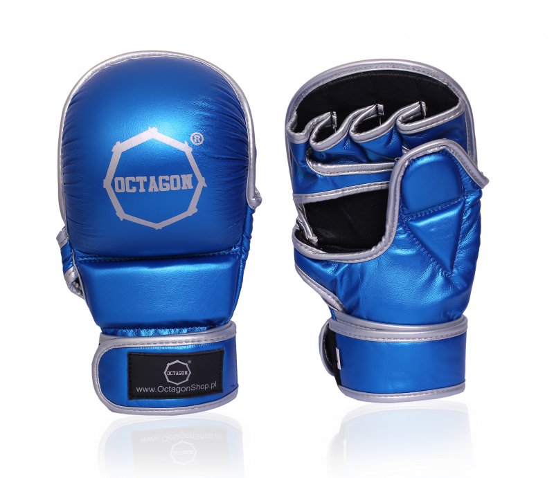 Rękawice MMA Sparingowe Octagon Metallic blue