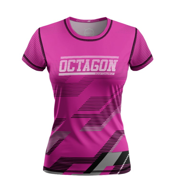 Koszulka sportowa damska Octagon Racer pink