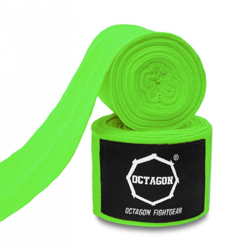 Owijki/Bandaże bokserskie Octagon Fightgear Standard 3m LIGHT GREEN